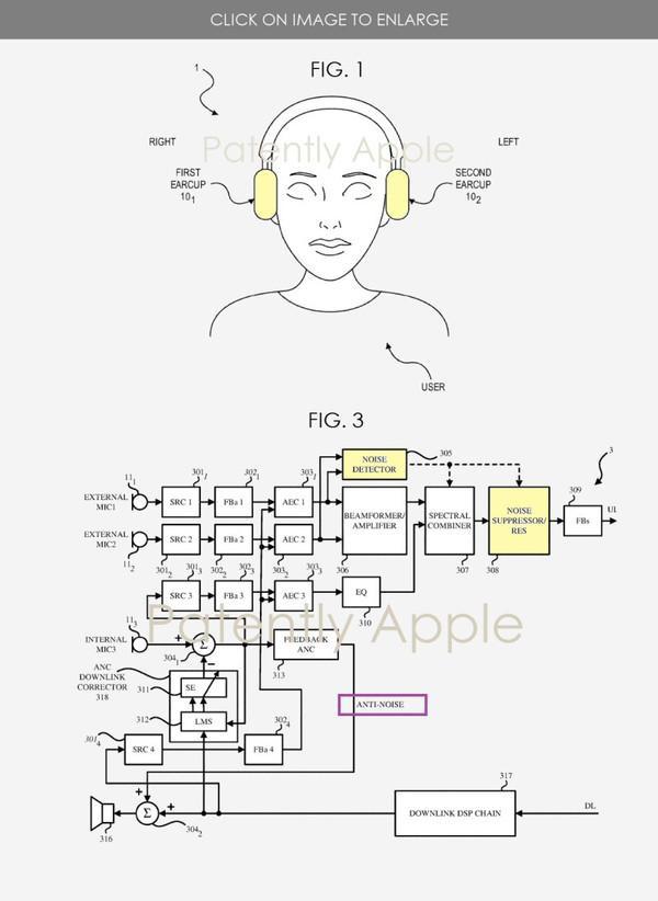 苹果新专利被爆光，或推出降噪式头戴耳机