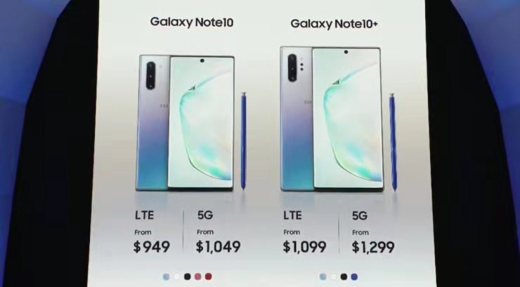 押宝5G，三星高调发布Note 10系列手机，最高售价9170元意图力挽中国市场？
