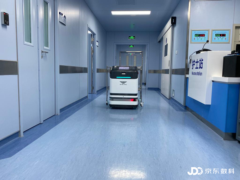 20天全线部署助力数字化防疫，京东数科携手银翼医疗推室内运送AI机器人