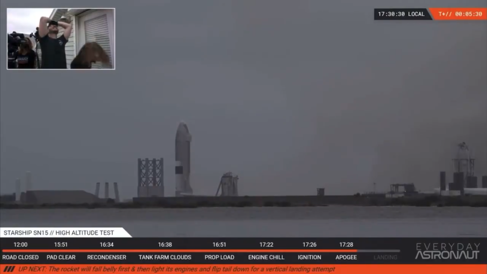 这次终于没爆炸，SpaceX旗下SN15成功试飞